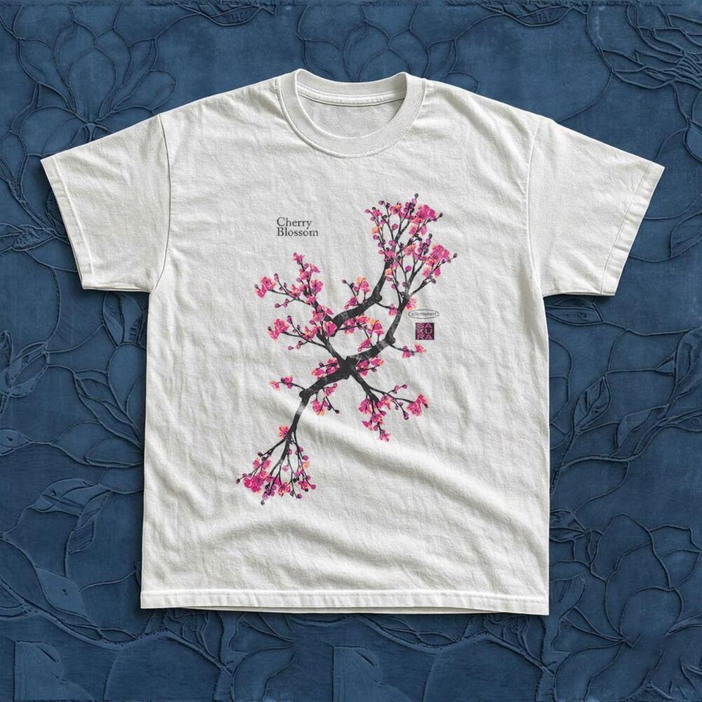 Gildan Cherry Blossom Sakura Graphic Tee